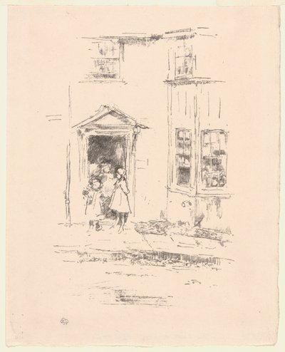 A kis ajtó, Lyme Regis alkotó: James Abbott McNeill Whistler