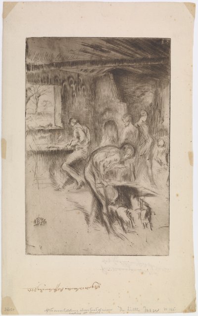 The Little Forge, Liverpool alkotó: James Abbott McNeill Whistler