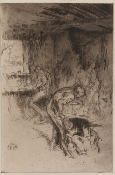 The Little Forge, Liverpool alkotó: James Abbott McNeill Whistler