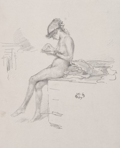 Az olvasó kis meztelen modell alkotó: James McNeill Whistler