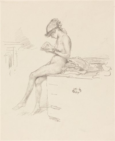 Az olvasó kis meztelen modell alkotó: James McNeill Whistler