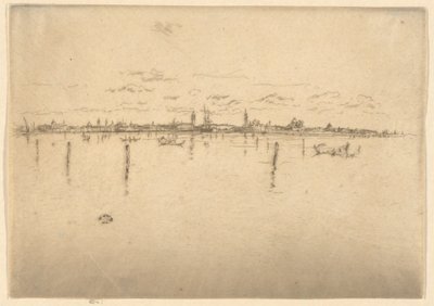 A Kis Velence, az Első velencei sorozatból (Velence, tizenkét rézkarcból álló sorozat) alkotó: James McNeill Whistler