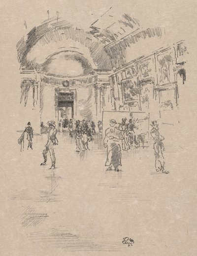A Hosszú Galéria, Louvre alkotó: James McNeill Whistler