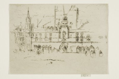 A piac, Brugge alkotó: James Abbott McNeill Whistler