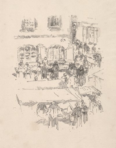 A piactér, Vitre alkotó: James McNeill Whistler