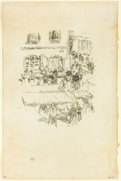 A piactér, Vitre alkotó: James McNeill Whistler