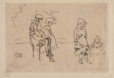 A Menpes-gyerekek alkotó: James McNeill Whistler