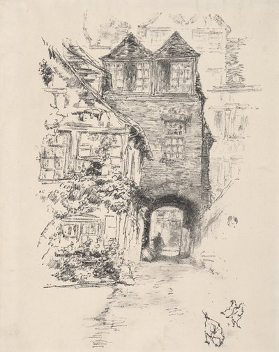 A pap háza, Rouen alkotó: James McNeill Whistler