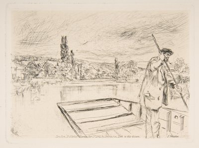A lapos fenekű csónak alkotó: James McNeill Whistler