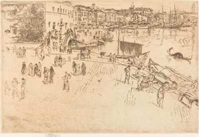 A Riva, No.I alkotó: James Abbott McNeill Whistler