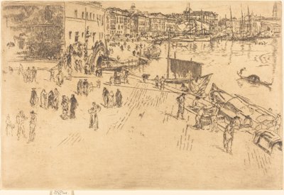 A Riva, No.I alkotó: James Abbott McNeill Whistler
