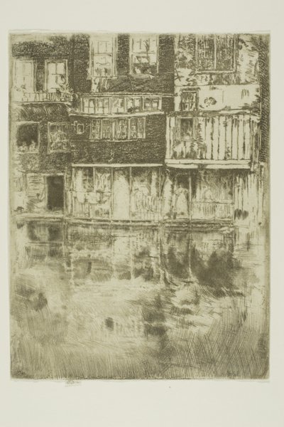 A Square House, Amszterdam alkotó: James Abbott McNeill Whistler