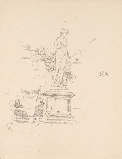 A szobor, Luxembourg Gardens alkotó: James McNeill Whistler