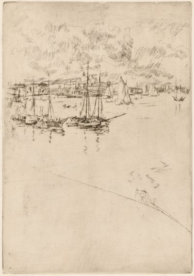 A gőzhajó, Velence alkotó: James Abbott McNeill Whistler