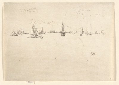A toronyhajó, a jubileumi készletből alkotó: James Abbott McNeill Whistler