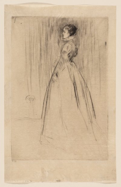 A bársonyruha (Mrs Leyland) alkotó: James McNeill Whistler