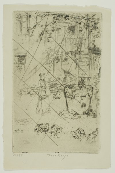 Pulykák alkotó: James Abbott McNeill Whistler