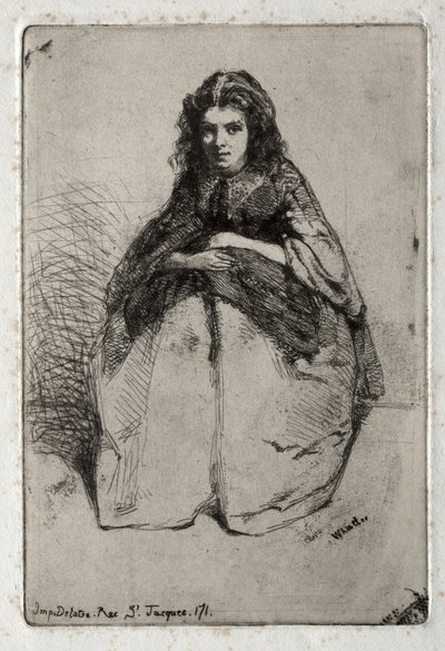 Tizenkét természetmotívumú rézkarc: Fumette alkotó: James McNeill Whistler