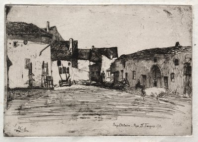 Tizenkét metszet a természetből:  Liverdun alkotó: James McNeill Whistler