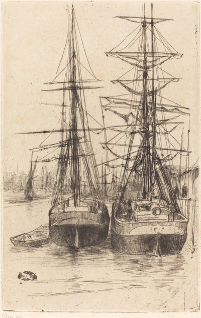 Két hajó alkotó: James Abbott McNeill Whistler