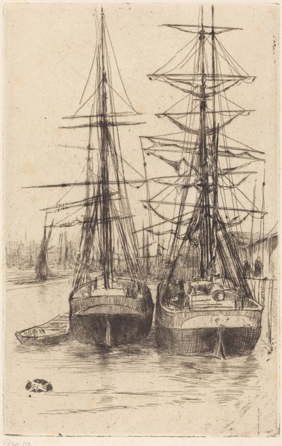 Két hajó alkotó: James McNeill Whistler