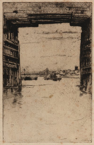 Az Old Battersea híd alatt alkotó: James Abbott McNeill Whistler