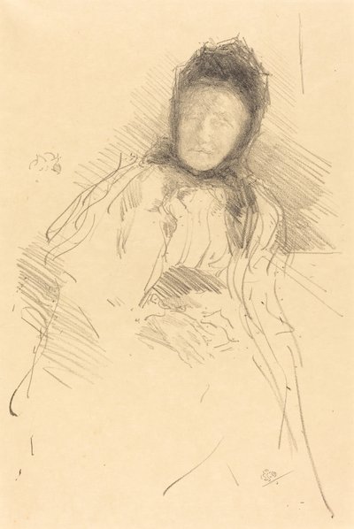 Lady Haden befejezetlen vázlata alkotó: James Abbott McNeill Whistler