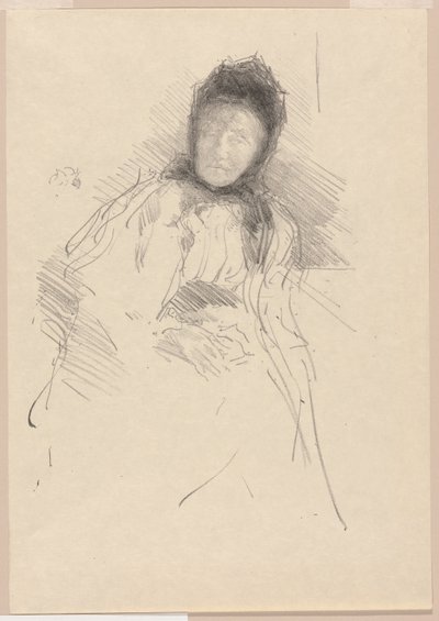 Lady Haden befejezetlen vázlata alkotó: James Abbott McNeill Whistler