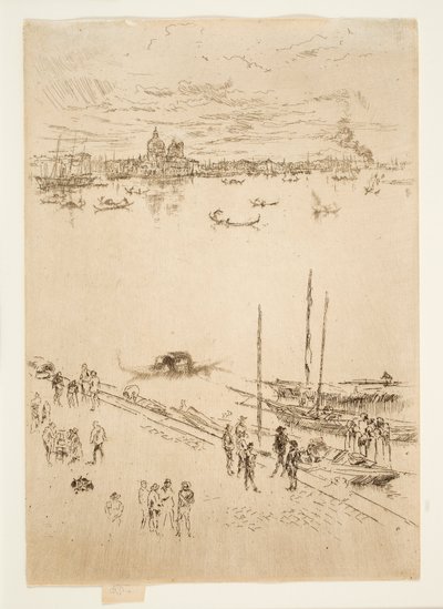 „Egyenes Velence”, a „Huszonhat metszet” című sorozatból, más néven a „Második velencei sorozat” alkotó: James McNeill Whistler