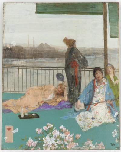 Változatok hússzínben és zöldben – Az erkély alkotó: James Abbott McNeill Whistler