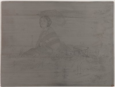 <em>En Plein Soleil</em>. Törölhetetlen lemez a Tizenkét rézkarc a természetből (A francia díszlet) alkotó: James Abbott McNeill Whistler