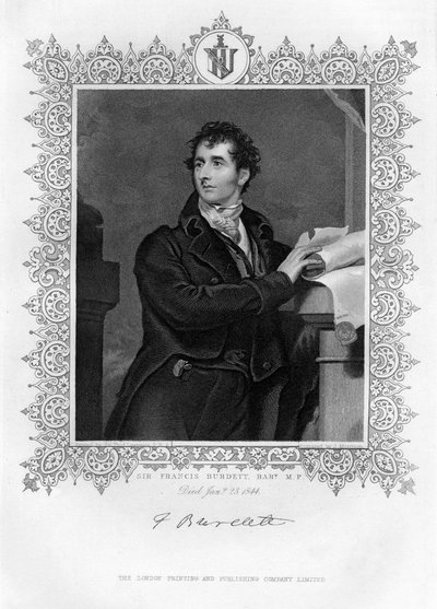 Sir Francis Burdett 1770-1844, angol reformer politikus, XIX. alkotó: James Morrison