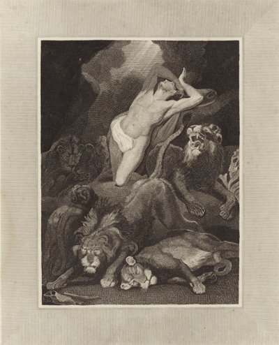 Daniel az oroszlán barlangjában alkotó: James Northcote