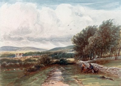 "Bolton Castle" (színes litográfia) alkotó: James Orrock
