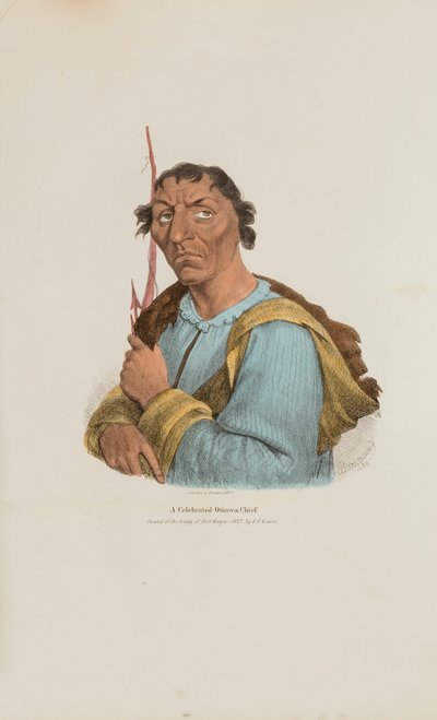 Egy ünnepelt ottowai törzsfőnök, az Aboriginal Portfólióból alkotó: James Otto Lewis