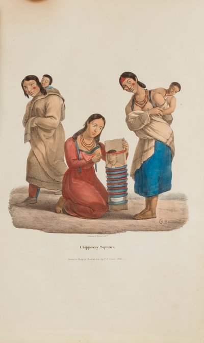 Chippeway Women, a The Aboriginal Portfólióból alkotó: James Otto Lewis