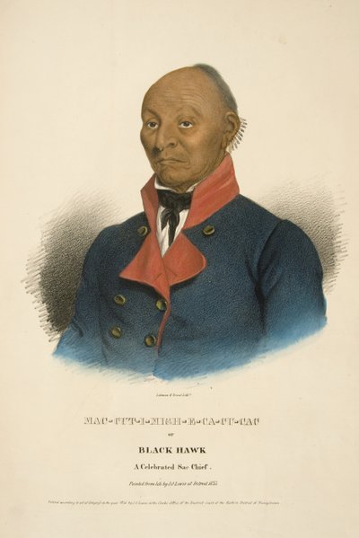 Mac-cut-i-mish-e-ca-cu-cac vagy Black Hawk alkotó: James Otto Lewis