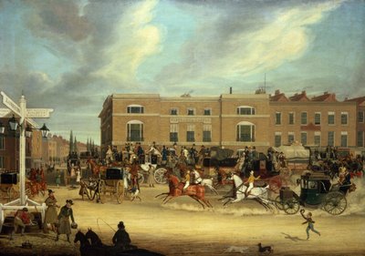 Az elefánt és a kastély a Brighton Roadon alkotó: James Pollard
