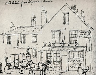 Az öreg fehér oroszlán, Edgware Road, 1821 alkotó: James Pollard