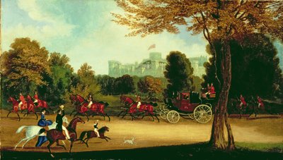 IV. Vilmos vezet a Windsor Parkban alkotó: James Pollard