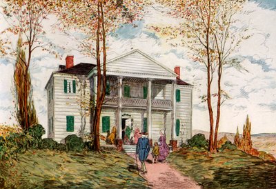 Morris-Jumel Mansion, Washington Heights, XVIII. század 1921. alkotó: James Preston