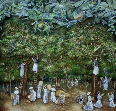 A Szűz csodálatos látomása a narancsgyümölcsösben, 1996 alkotó: James Reeve