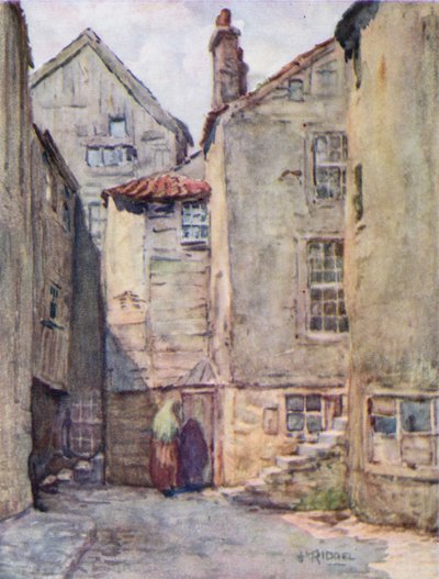 Régi házak, College Wynd alkotó: James Riddel