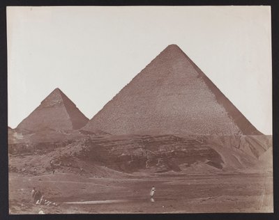 Egyiptom. Gíza. Kheopsz és Khephrén piramisai alkotó: James Robertson