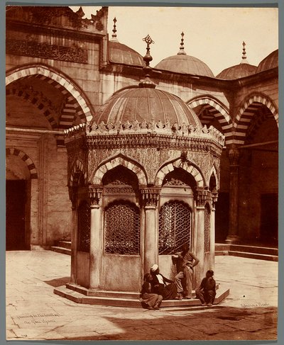 „Szökőkút a Yeni Cami udvarán” alkotó: James Robertson