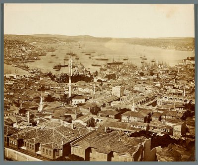 „A Boszporusz” [Isztambul. A város panorámája - kilátás a Boszporusz-szoros irányába] alkotó: James Robertson