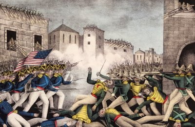 Monterrey-i csata. Mexikói-amerikai háború. alkotó: James S. Baillie