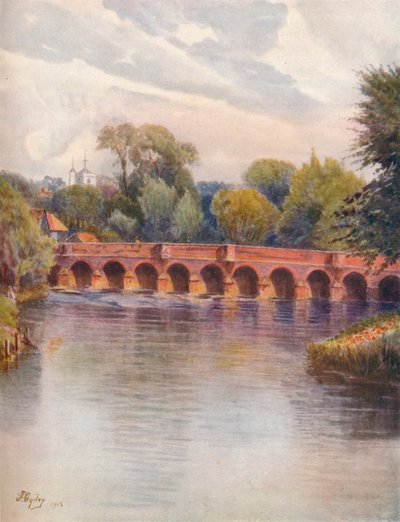 „Leatherhead Bridge”, 1912, 1914 alkotó: James S Ogilvy