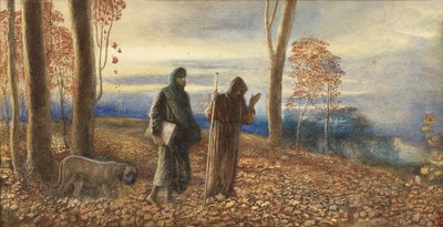 Dante és Vergilius Vallombrosában, 1866 alkotó: James Smetham