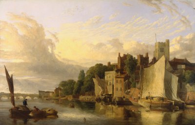 Lambeth a folyóról a Westminster híd felé néz alkotó: James Stark